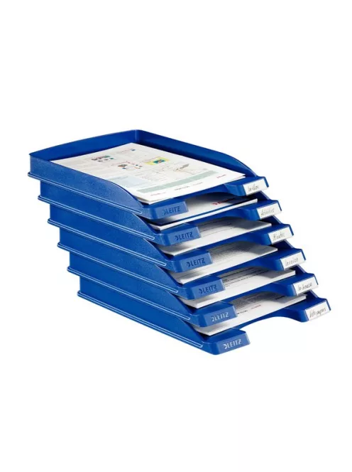 Irattálca, műanyag, vékony, LEITZ "Plus", kék (E52370035)