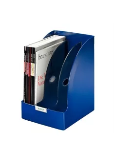   Iratpapucs, műanyag, 205 mm, elválasztókkal, LEITZ "Plus Jumbo", kék (E52390035)