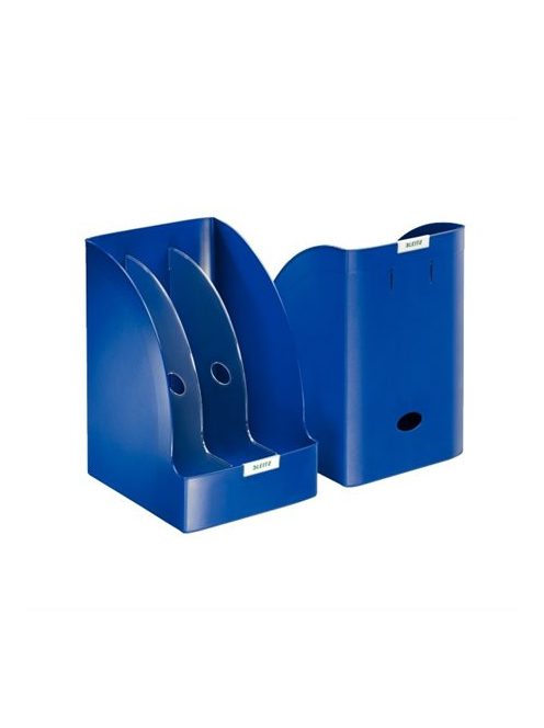 Iratpapucs, műanyag, 205 mm, elválasztókkal, LEITZ "Plus Jumbo", kék (E52390035)