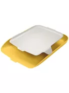 Irattálca, rendszerező tálcával, műanyag, LEITZ " Cosy", melegsárga (E52590019)