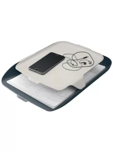   Irattálca, rendszerező tálcával, műanyag LEITZ "Cosy", bársonyszürke (E52590089)