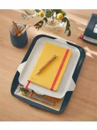 Irattálca, rendszerező tálcával, műanyag LEITZ "Cosy", bársonyszürke (E52590089)