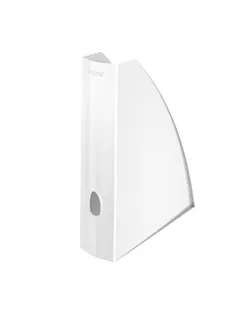   Iratpapucs, műanyag, 60 mm, elöl nyitott, LEITZ "Wow"  fehér (E52771001)