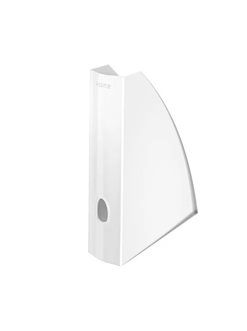 Iratpapucs, műanyag, 60 mm, elöl nyitott, LEITZ "Wow"  fehér (E52771001)