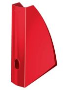 Iratpapucs, műanyag, 60 mm, elöl nyitott, LEITZ "Wow", piros (E52771026)