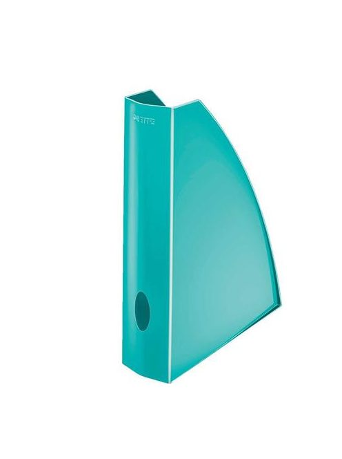 Iratpapucs, műanyag, 60 mm, elöl nyitott, LEITZ "Wow", jégkék (E52771051)