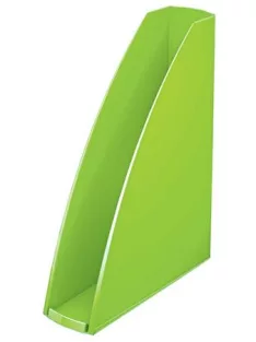   Iratpapucs, műanyag, 60 mm, elöl nyitott, LEITZ "Wow",  zöld (E52771054)
