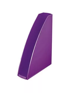   Iratpapucs, műanyag, 60 mm, elöl nyitott, LEITZ "Wow", lila (E52771062)
