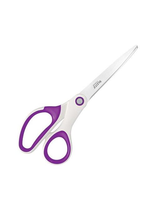 Olló, irodai, 20,5 cm, LEITZ "Wow Titán", lila (E53192062)