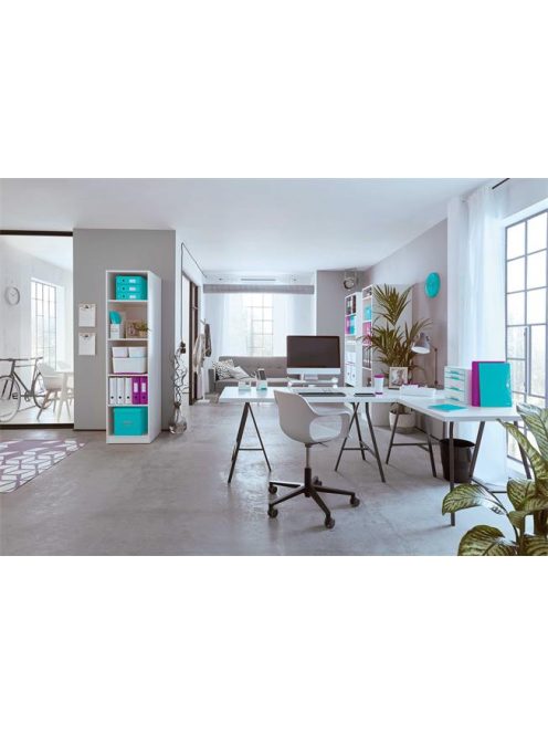 Olló, irodai, 20,5 cm, LEITZ "Wow Titán", lila (E53192062)