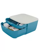 Irattároló, műanyag, 2 fiókos, LEITZ "Cosy", nyugodtkék (E53570061)