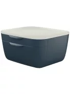 Irattároló, műanyag, 2 fiókos, LEITZ "Cosy", bársonyszürke (E53570089)