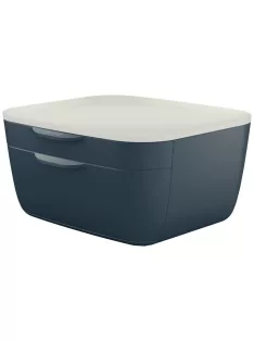   Irattároló, műanyag, 2 fiókos, LEITZ "Cosy", bársonyszürke (E53570089)