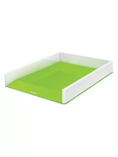   Irattálca, műanyag, kettős színhatású, LEITZ "Wow", zöld (E53611054)