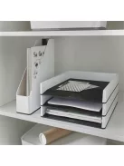 Irattálca, műanyag, kettős színhatású, LEITZ "Wow", fekete (E53611095)