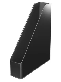   Iratpapucs, műanyag, 73 mm, kettős színhatású, LEITZ "Duo", fekete (E53620095)