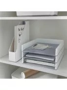 Iratpapucs, műanyag, 73 mm, kettős színhatású, LEITZ "Wow", fehér (E53621001)