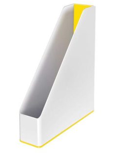   Iratpapucs, műanyag, 73 mm, kettős színhatású, LEITZ "Wow", sárga (E53621016)