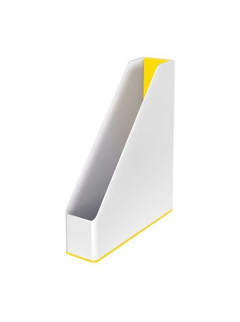 Iratpapucs, műanyag, 73 mm, kettős színhatású, LEITZ "Wow", sárga (E53621016)
