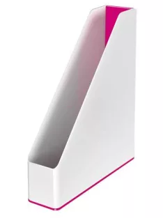   Iratpapucs, műanyag, 73 mm, kettős színhatású, LEITZ "Wow", rózsaszín (E53621023)