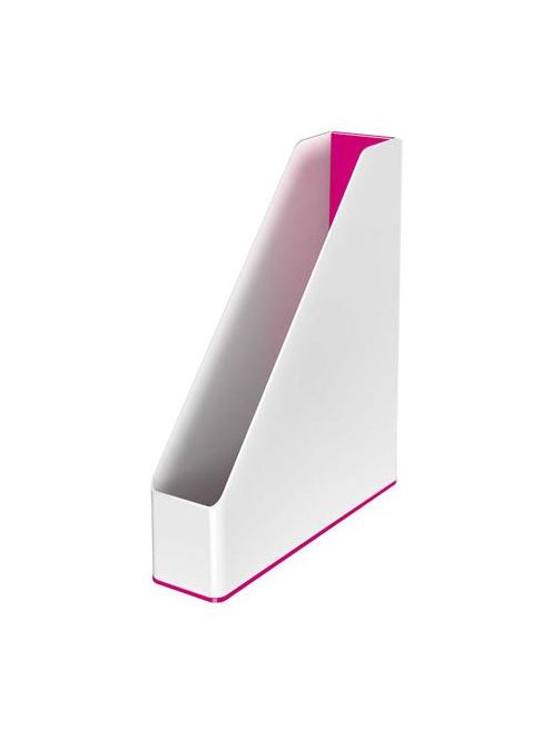 Iratpapucs, műanyag, 73 mm, kettős színhatású, LEITZ "Wow", rózsaszín (E53621023)