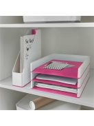 Iratpapucs, műanyag, 73 mm, kettős színhatású, LEITZ "Wow", rózsaszín (E53621023)