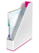 Iratpapucs, műanyag, 73 mm, kettős színhatású, LEITZ "Wow", rózsaszín (E53621023)