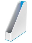 Iratpapucs, műanyag, 73 mm, kettős színhatású, LEITZ "Wow", kék (E53621036)