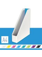 Iratpapucs, műanyag, 73 mm, kettős színhatású, LEITZ "Wow", kék (E53621036)