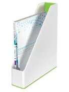 Iratpapucs, műanyag, 73 mm, kettős színhatású, LEITZ "Wow", zöld (E53621054)