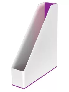   Iratpapucs, műanyag, 73 mm, kettős színhatású, LEITZ "Wow", lila (E53621062)