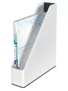 Iratpapucs, műanyag, 73 mm, kettős színhatású, LEITZ "Wow", fekete (E53621095)