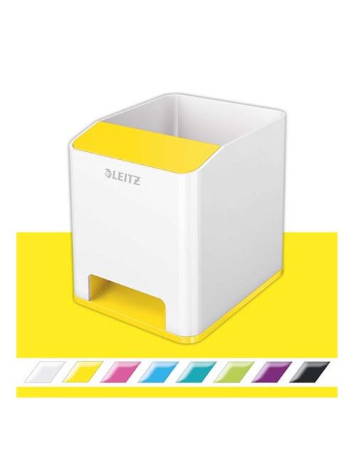Írószertartó, kettős színhatású, LEITZ "Wow", sárga (E53631016)
