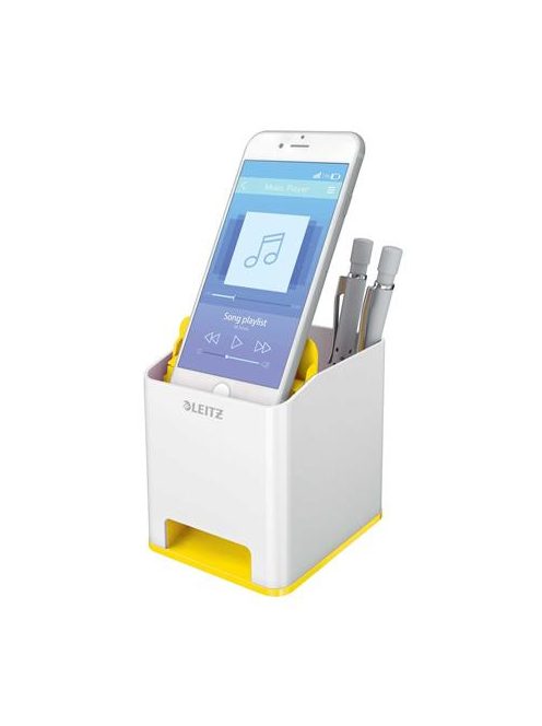 Írószertartó, kettős színhatású, LEITZ "Wow", sárga (E53631016)