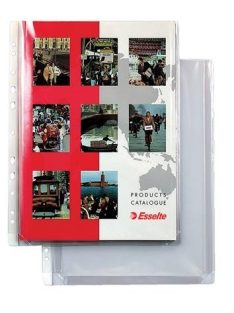   Genotherm, lefűzhető, A4, 170 mikron, narancsos felület, 20 mm, LEITZ "Jumbo" (E54934)