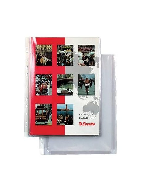 Genotherm, lefűzhető, A4, 170 mikron, narancsos felület, 20 mm, LEITZ "Jumbo" (E54934)