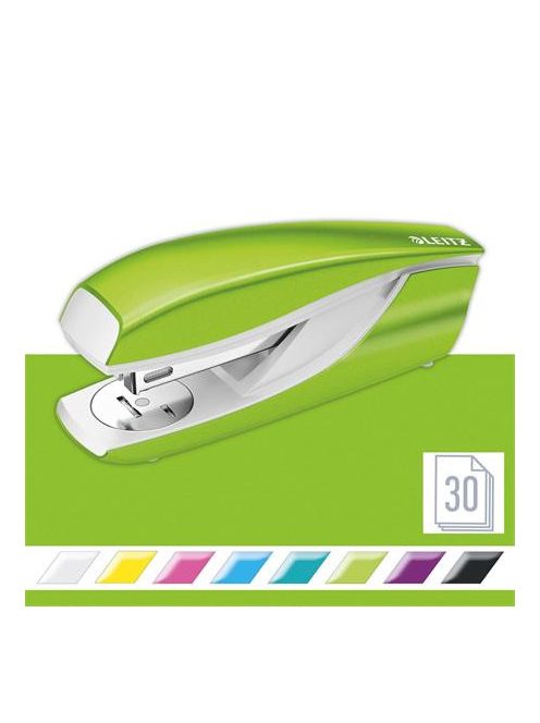 Tűzőgép, 24/6, 26/6, 30 lap, LEITZ "Nexxt Wow", zöld (E55021054)