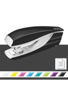   Tűzőgép, 24/6, 26/6, 30 lap, LEITZ "Nexxt Wow", fekete (E55021095)