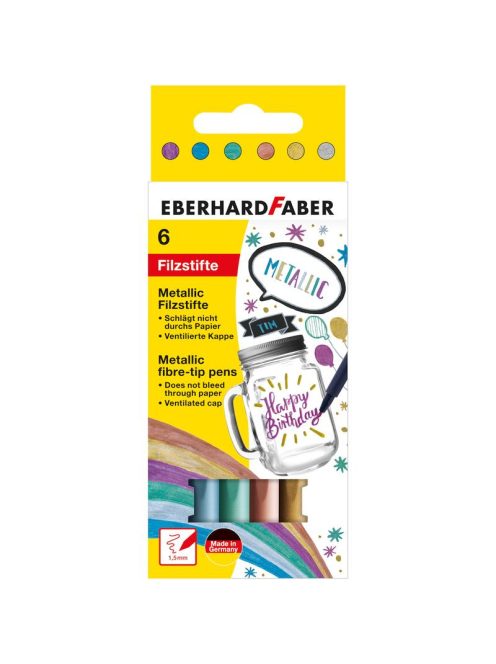 EberhardFaber - Filctoll készlet 6db-os metál (E551006)