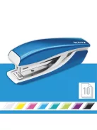 Tűzőgép, mini, No. 10, 10 lap, fém, LEITZ "Nexxt Wow", kék (E55281036)