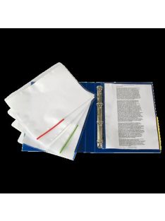   Genotherm, lefűzhető, felül/oldalt félig nyitott, A4, 105 mikron, víztiszta, ESSELTE, kék (E55365)