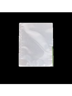   Genotherm, lefűzhető, felül/oldalt félig nyitott, A4, 105 mikron, víztiszta, ESSELTE, zöld (E55366)