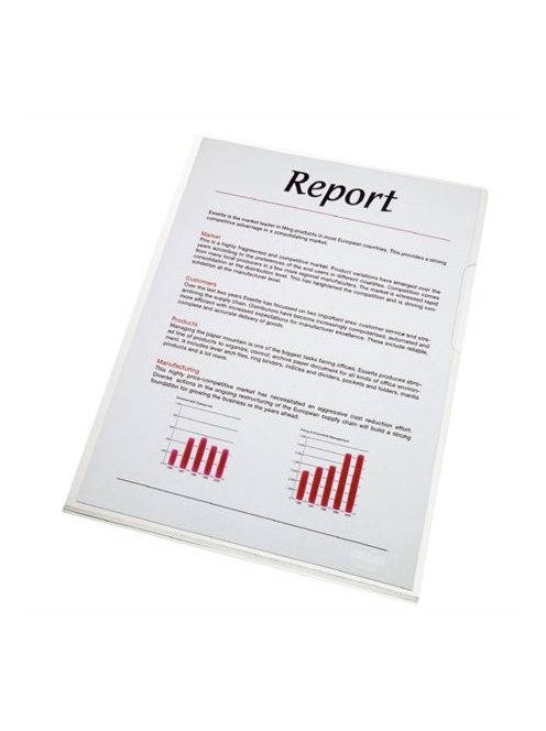 Genotherm, "L", A4, 150 mikron, víztiszta felület, ESSELTE "Luxus" (E55430)