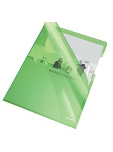   Genotherm, "L", A4, 150 mikron, víztiszta felület, ESSELTE "Luxus", zöld (E55436)