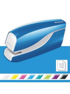   Tűzőgép, elektromos, No.10, 10 lap, LEITZ "Wow", világoskék (E55661036)