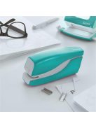 Tűzőgép, elektromos, No.10, 10 lap, LEITZ "Wow", jégkék (E55661051)