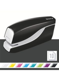   Tűzőgép, elektromos, No.10, 10 lap, LEITZ "Wow", fekete (E55661095)