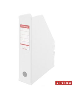   Iratpapucs, PVC/karton, 70 mm, összehajtható, ESSELTE, Vivida fehér (E56000)