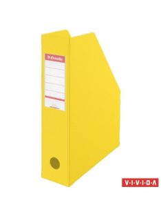   Iratpapucs, PVC/karton, 70 mm, összehajtható, ESSELTE, Vivida sárga (E56001)