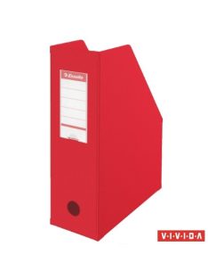   Iratpapucs, PVC/karton, 100 mm, összehajtható, ESSELTE, Vivida piros (E56073)